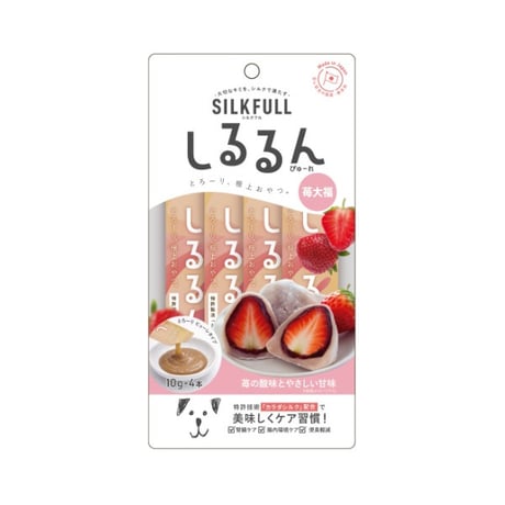 腎臓肝臓のケアに！ SILK FULL しるるんピューレ いちご大福風味♪