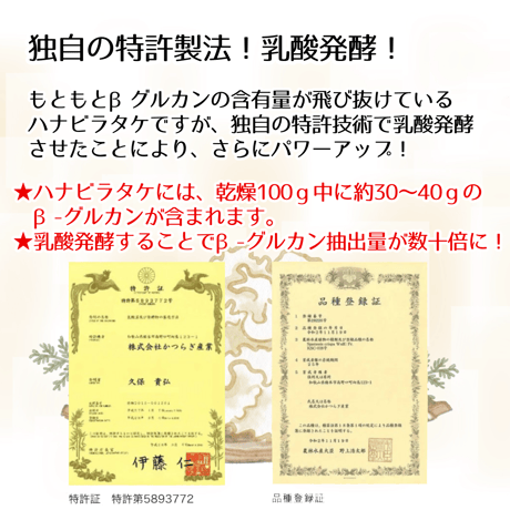 幻のきのこ！乳酸発酵はなびらたけパウダー！