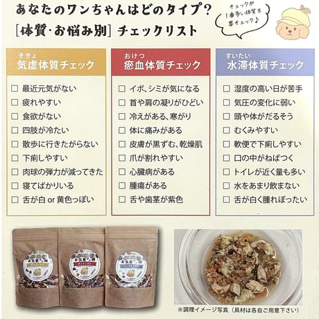 お気楽ワン膳 げんきごはん♪　活力不足・食欲不振などの体質に