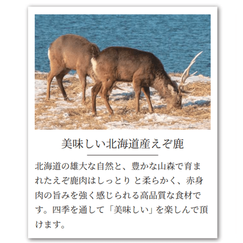 ROCCA】えぞ鹿肉 レアミートジャーキー 手でちぎれる柔らかさ