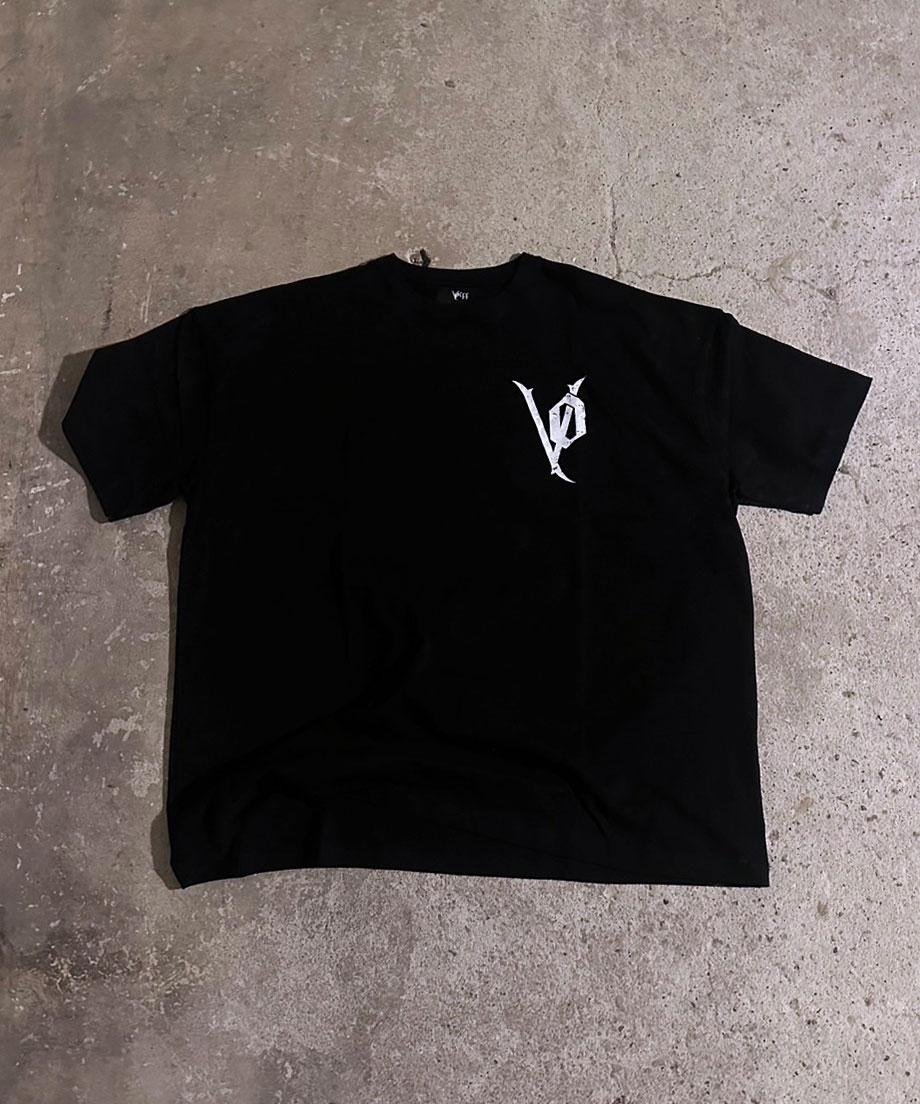 OVER FIT LOGO VINTAGE T-SHIRT / BLACK | Volff