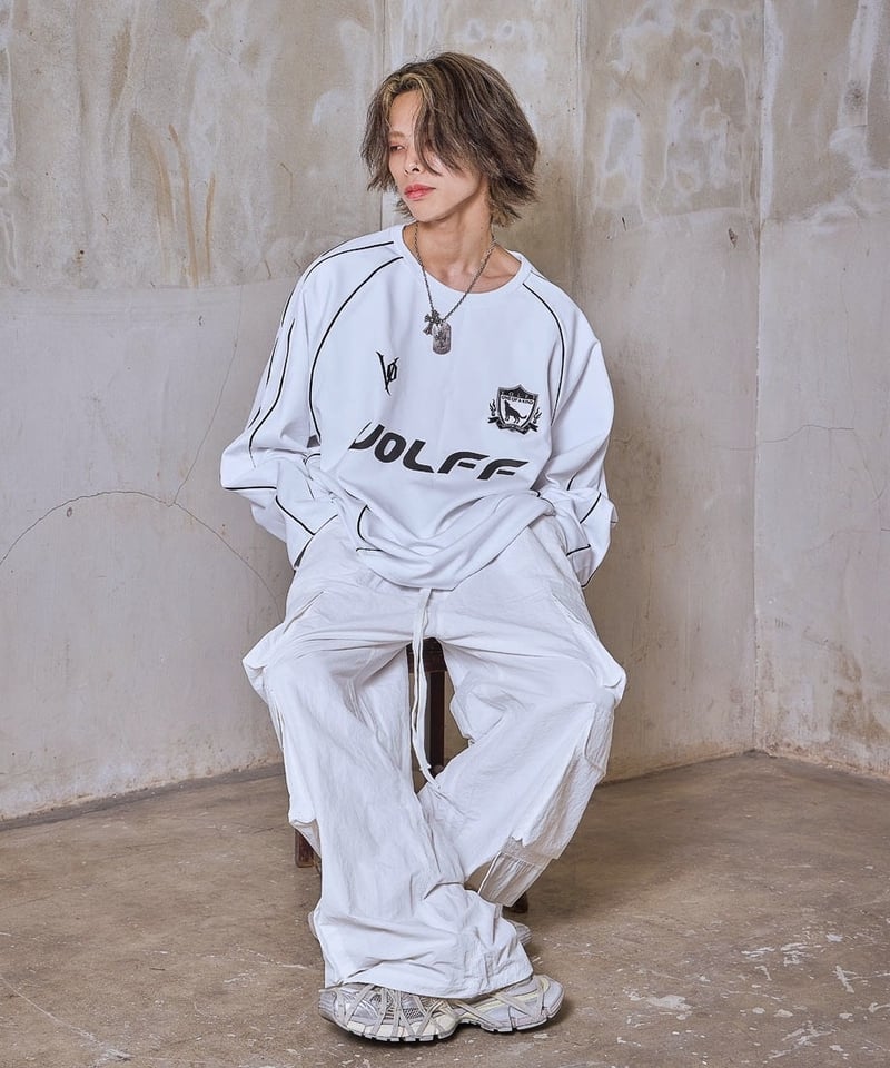 COUNTLESS POCKET EASY CARGO PANTS / WHITE | Volff