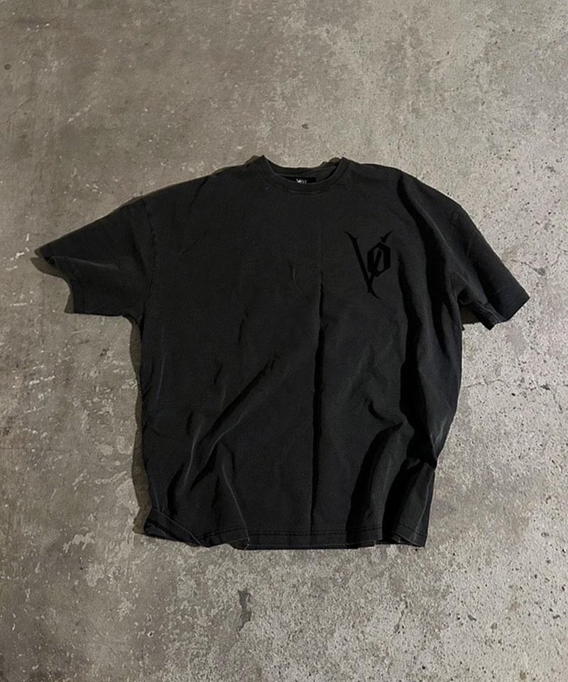 OVER FIT LOGO VINTAGE T-SHIRT / CHARCOAL | Volff