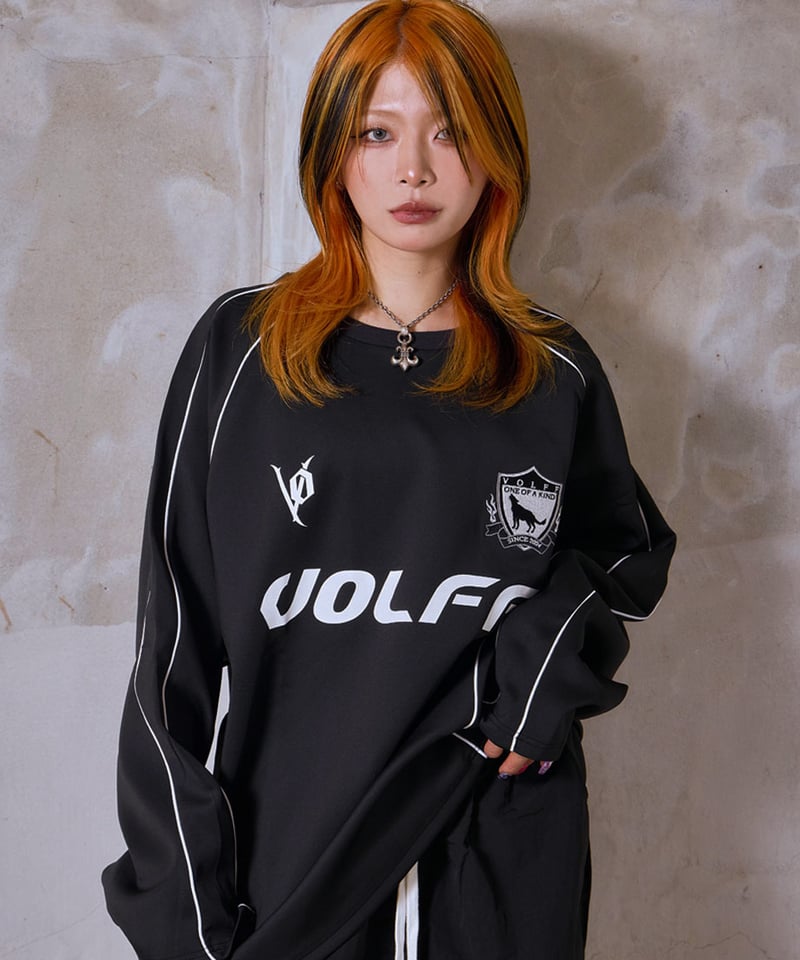 PIPING LINE GAME SHIRT / BLACK | Volff