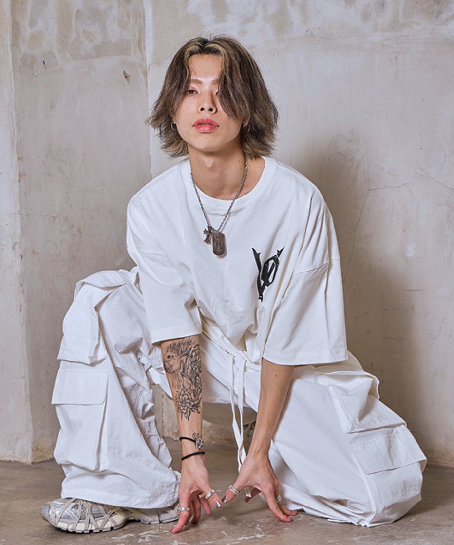 OVER FIT VINTAGE LOGO T-SHIRT / WHITE | Volff
