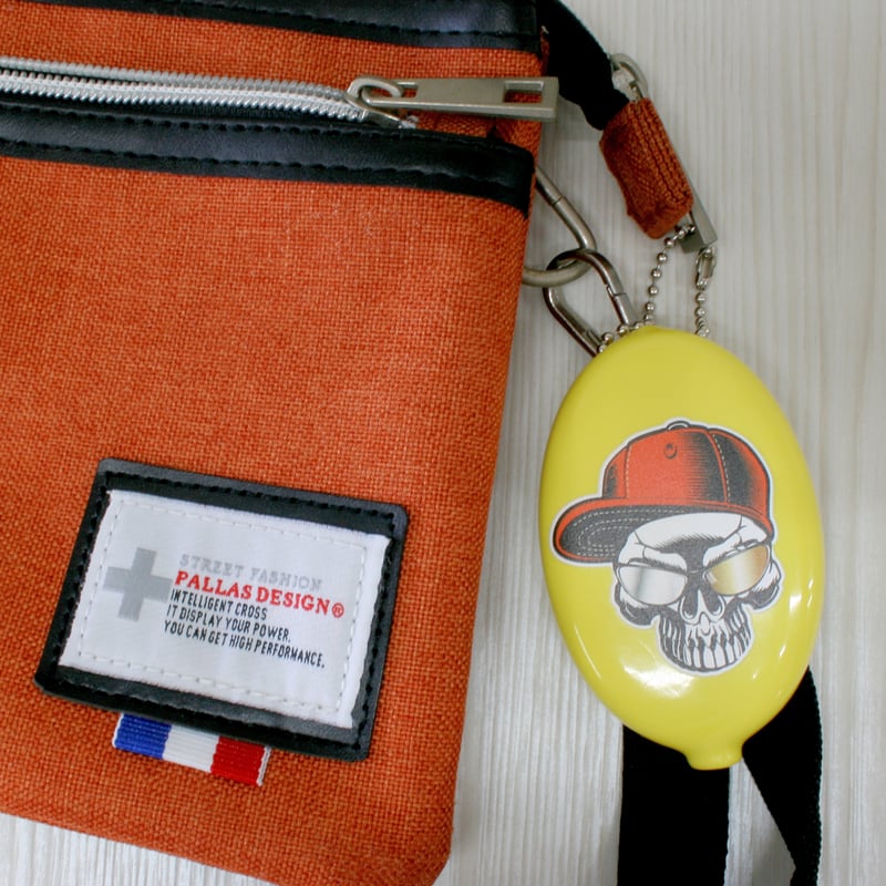 ラバーコインケース 帽子をかぶった骸骨 ストリート | 雑貨と本のお店