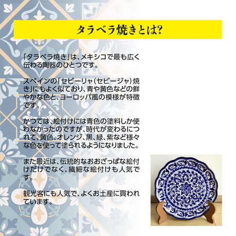 パスケース　メキシコ伝統文様・タラベラ