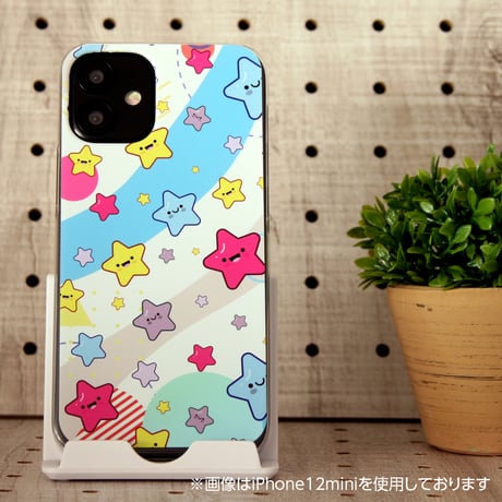 iPhone　ハードケース　星がいっぱいのかわいいケース　女子向け