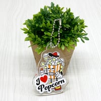 アクリルキーホルダー（アクキー）　I love Popcorn