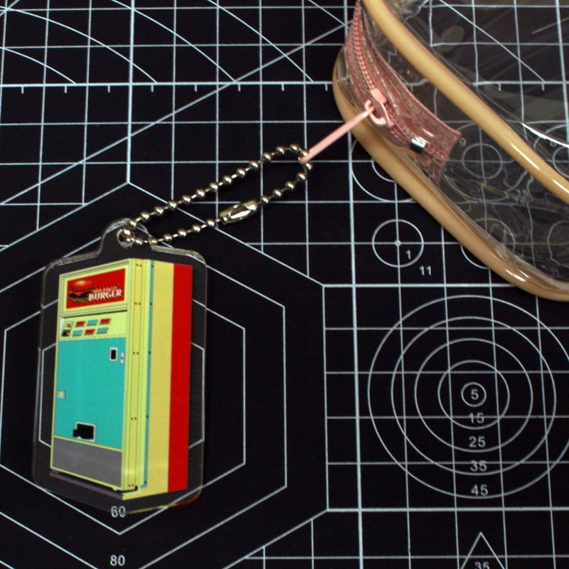 アクリルキーホルダー（アクキー）レトロな自動販売機 | 雑貨と本のお