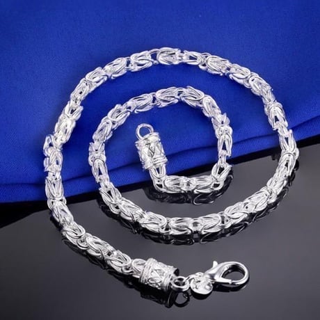 【N006】ネックレス 　ブレスレット　アクセサリー　メンズ 　シルバー