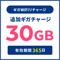 追加チャージ 30GB