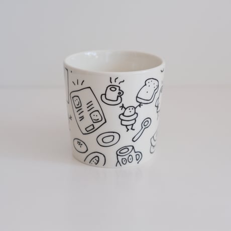 ARABIA TEEMA HELSINGIN SANOMAT MUG