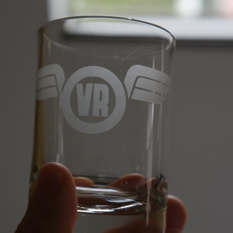 FINNISH NATIONAL RAILWAY VR GLASS TUMBLER