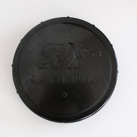 KARHULA GLASS JAR with BLACK LID
