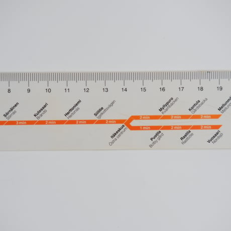 HELSINKI METRO RULER