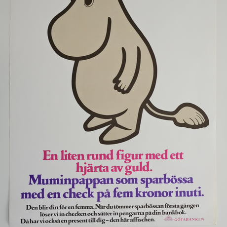 GÖTABANKEN MOOMINPAPPA POSTER