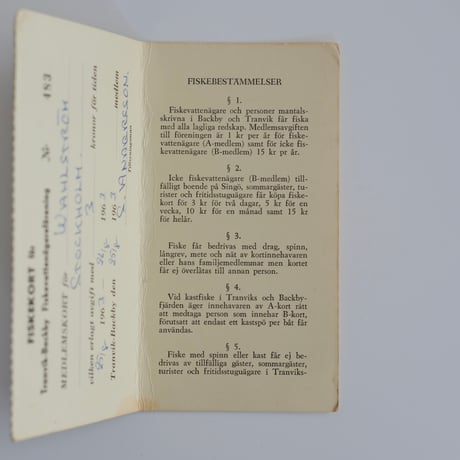 Fishing Tickets
