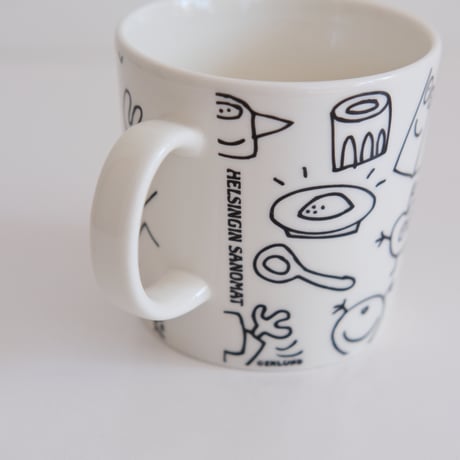 ARABIA TEEMA HELSINGIN SANOMAT MUG