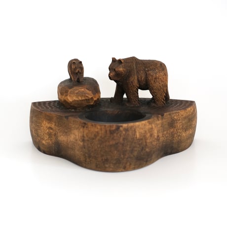 WOOD CARVING BEAR (A)