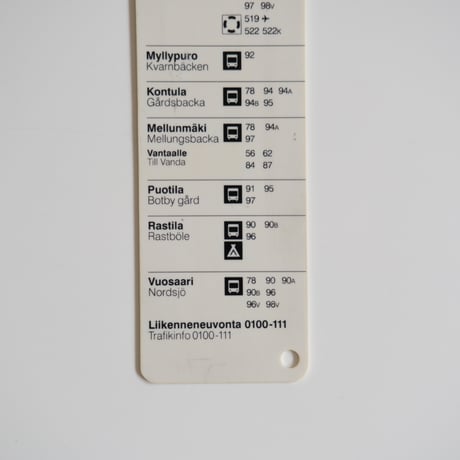 HELSINKI METRO RULER