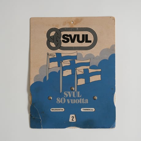 FINNISH FLAG CALENDER