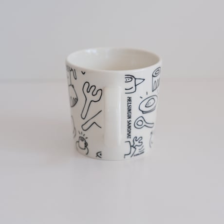 ARABIA TEEMA HELSINGIN SANOMAT MUG