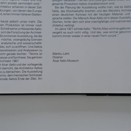 IN BERÜHRUNG MIT ALVAR AALTO