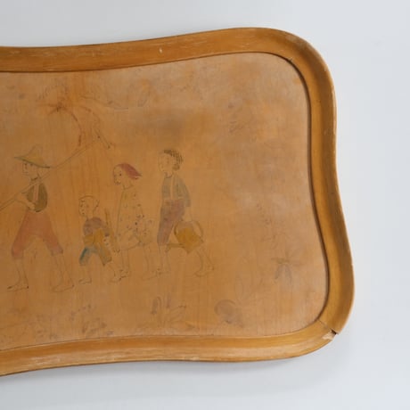Finnish Wooden Tray (Hand painted)