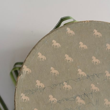 Horse Pattern Paper Hat Box