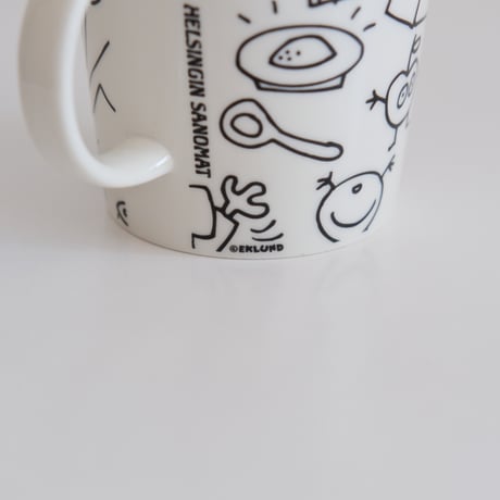 ARABIA TEEMA HELSINGIN SANOMAT MUG