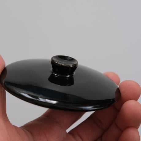 ARABIA KILTA BLACK SUGAR POT