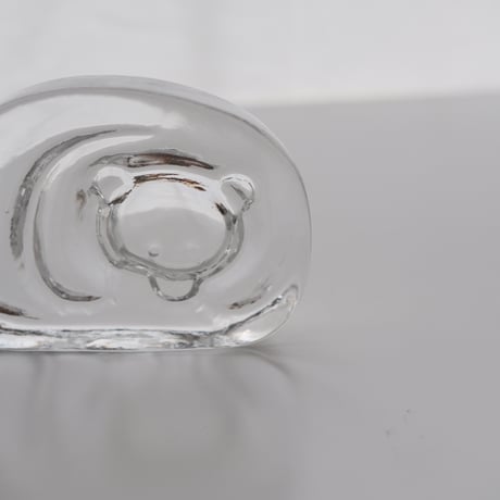 IITTALA BEAR GLASS OBJECT