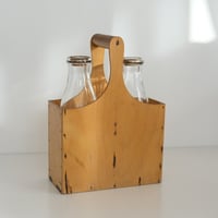 VALIO MILK BOTTLE WITH WOODEN CASE