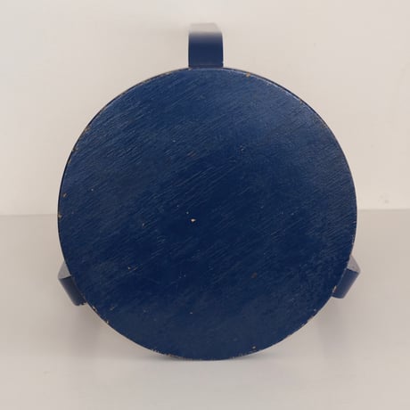 ARTEK VINTAGE STOOL DEEP BLUE PAINTED