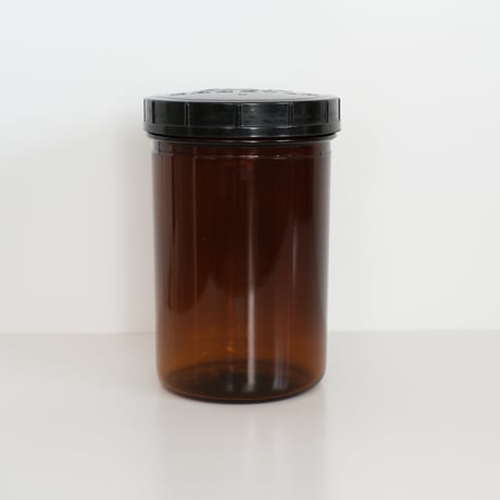 KARHULA GLASS JAR with BLACK LID