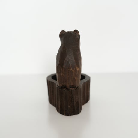 WOOD CARVING BEAR (ASHTRAY)