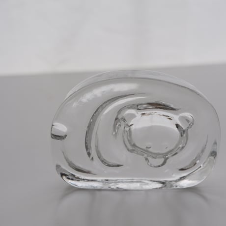 IITTALA BEAR GLASS OBJECT