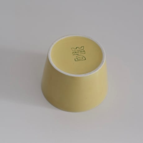 ARABIA KILTA YELLOW SUGAR POT