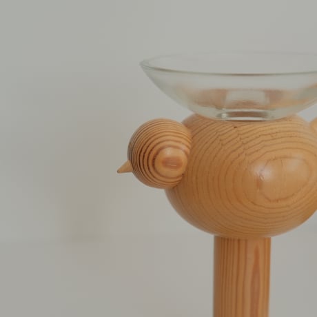 aarikka bird candle holder
