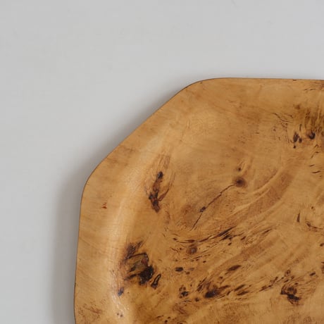 WOODEN OCTOGONAL PLATE/TRAY