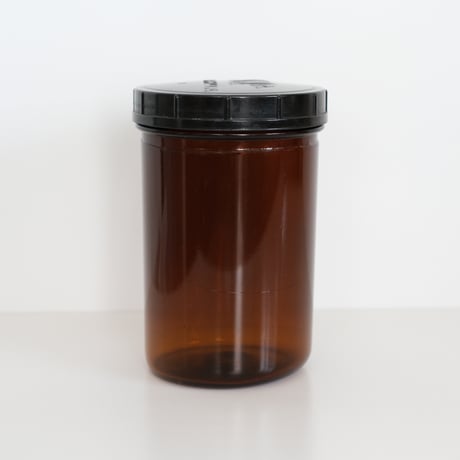 KARHULA GLASS JAR with BLACK LID