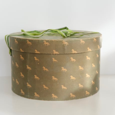 Horse Pattern Paper Hat Box