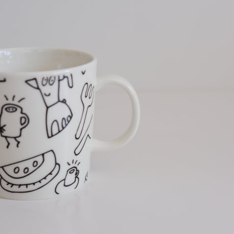 ARABIA TEEMA HELSINGIN SANOMAT MUG