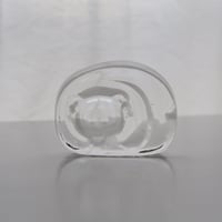 IITTALA BEAR GLASS OBJECT
