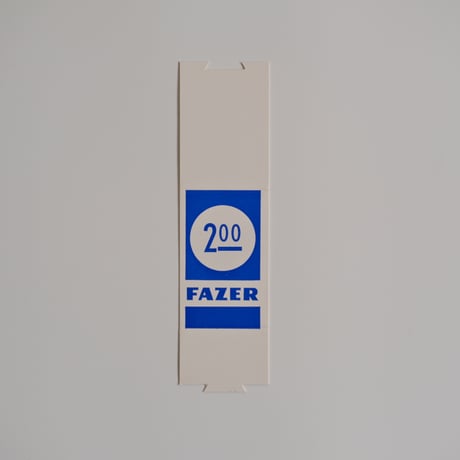 FAZER PRICE CARD