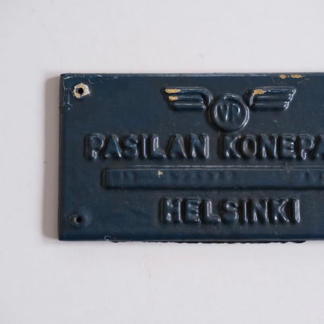 FINNISH NATIONAL RAILWAY 'VR' SIGN