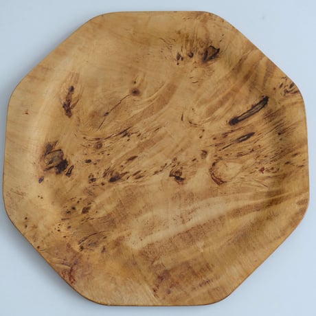 WOODEN OCTOGONAL PLATE/TRAY