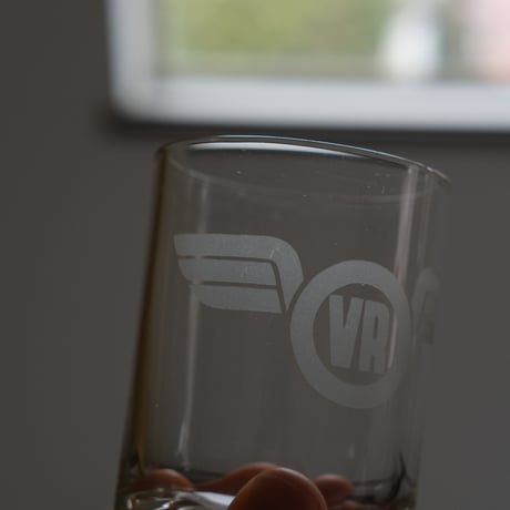 FINNISH NATIONAL RAILWAY VR GLASS TUMBLER