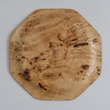 WOODEN OCTOGONAL PLATE/TRAY